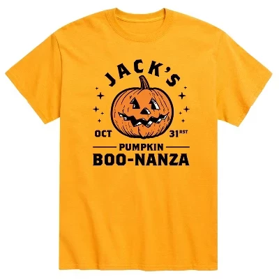 Мужская футболка Jacks Pumpkin Boonanza с коротким рукавом и графическим рисунком золотистого цвета
