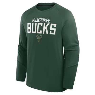 Мужская спортивная футболка NBA Milwaukee Bucks с длинным рукавом
