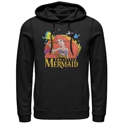Мужское худи The Little Mermaid Ariel Classic, черное