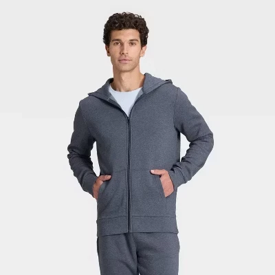 Мужская флисовая толстовка на молнии Goodfellow & Co. Every Wear, синяя