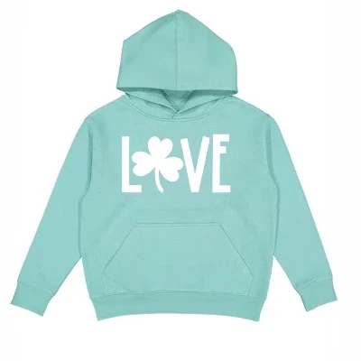 Молодежная толстовка Love Clover с капюшоном из морской пены