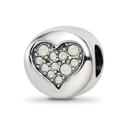 Шарм Black Bow Jewelry «Clarity», серебро с кристаллами