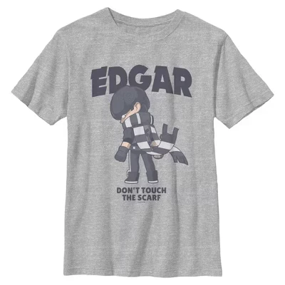 Мальчиковая футболка Brawl Stars Edgar с принтом, серая