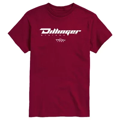 Мужская футболка Dillinger Systems с коротким рукавом и графическим рисунком garnet