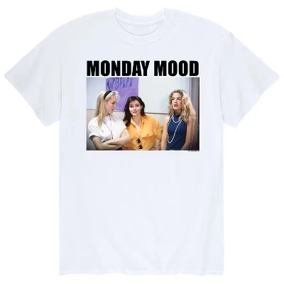 Мужская - Beverly Hills 90210 - Футболка с коротким рукавом и рисунком Monday Mood, белая