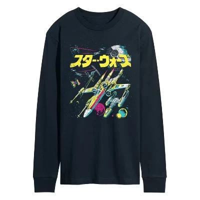 Мужской лонгслив Star Wars Kanji Pop, синий