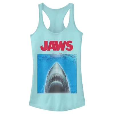 Юниорский женский плакат Jaws Open Water с открытой водой, беговая майка cancun