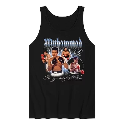 Мужская майка Muhammad Ali Collage, черная