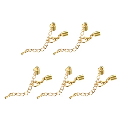 Концевики Unique Bargains 10 шт с карабинами, золотистые