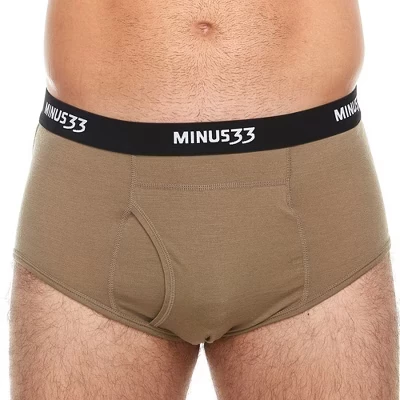 Мужские шерстяные трусы с небольшим весом Woolverino tan 499