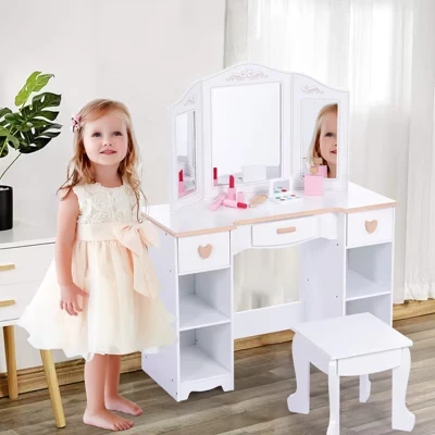 Детский туалетный столик CuisinSmart 3–9 лет, белый