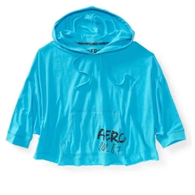 Женская худи Aeropostale с животным принтом, синяя