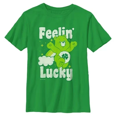 Футболка для мальчиков Care Bears Feelin Lucky, зеленая