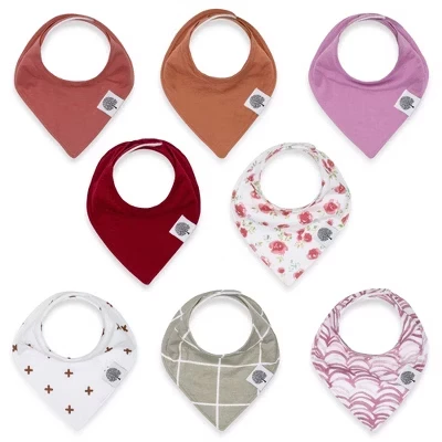 Детские слюнявчики Parker Baby Co., 8 шт., розовые