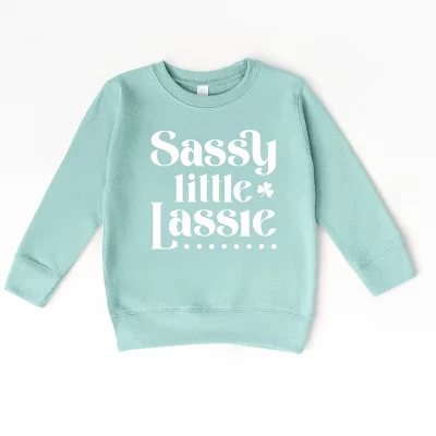 Стильная толстовка для малышей Sassy Little Lassie с морской пеной