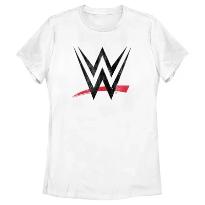 Женская футболка WWE Classic Black Logo, белая