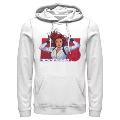 Мужское худи Marvel Black Widow Avenger, белое