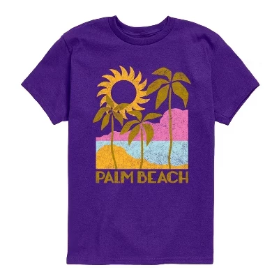 Футболка для мальчиков Instant Message Palm Beach, фиолетовая
