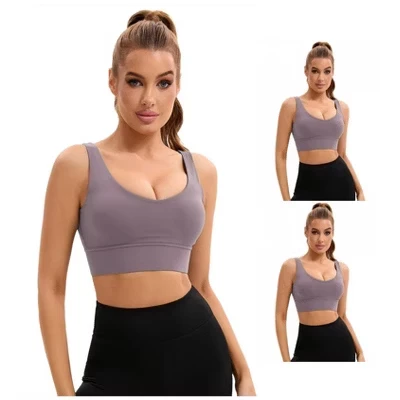 Женские спортивные топы INSPIRE CHIC, 3 шт., фиолетовые