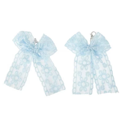 Украшения для шнурков Unique Bargains, бантик, голубые