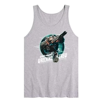 Мужская майка с графическим рисунком One Man Wrecking Crew athletic heather