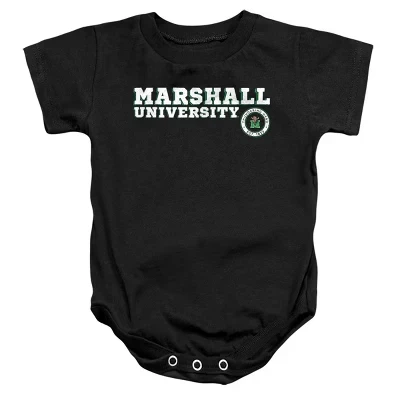 Детский костюм на кнопках с надписью Baby Marshall University Block Text черный