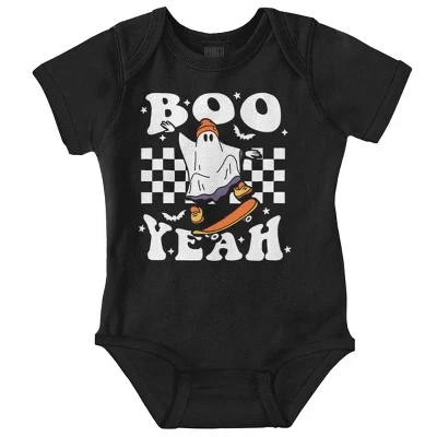 Крутой комбинезон для скейтбординга Ghost Boo Yeah Baby для мальчиков или девочек черного цвета