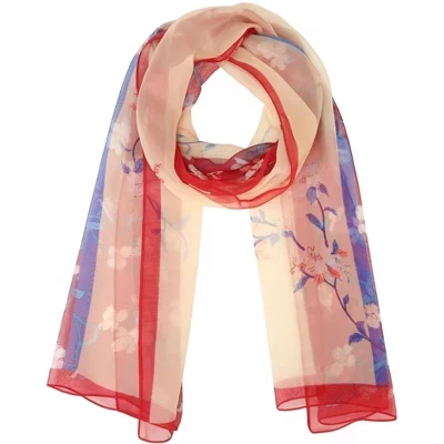 Women's Floral Lightweight Satin 50s Sunscreen Head Wrap Scarves for Summer 1 Pc style-8