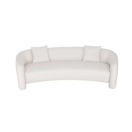 Диван Manhattan Comfort Sylvia 264 см обитый, белый