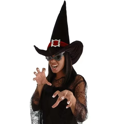 Женская шляпа ведьмы HalloweenCostumes, черно-красная