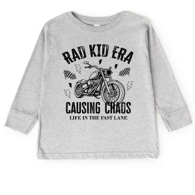Rad Kid Era Causing Chaos - Футболка с длинными рукавами для малышей и футболка с длинными рукавами для молодежи