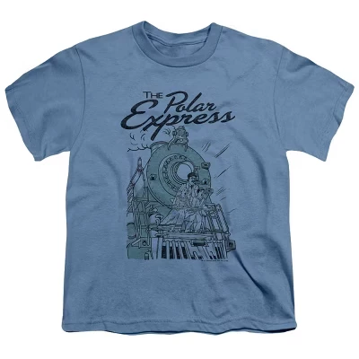 Футболка для мальчиков Polar Express Rail Riders синего цвета