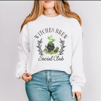 Толстовка Witches Brew Social Club белого цвета