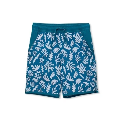 Детский эластичный гидролайнер Sport Swim Trunk sea life / бирюзовый