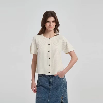 Женский кардиган Universal Thread Raglan Flutter, кремовый