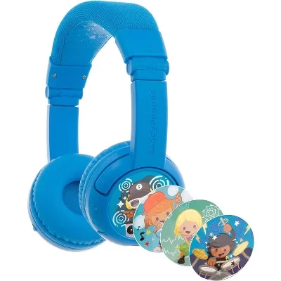 Детские наушники onanoff buddyphones play+ bluetooth, синие