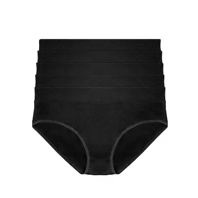 Женские трусики Pima Cotton Hipster, 5 упаковок нижнего белья черного цвета