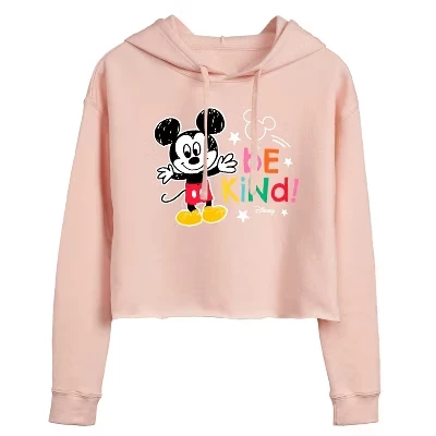 Женское худи Disney Mickey Mouse укороченное, синее