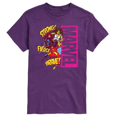 Men's -  - Super Hero Women Sound Effects Short Sleeve Graphic T-Shirt purple