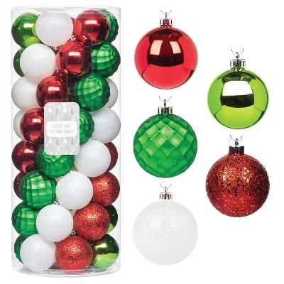 Шары Every Day is Christmas, 50 шт., белые (2)