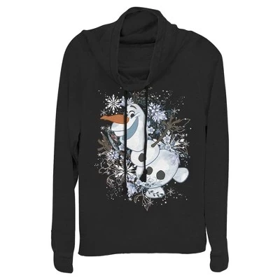 Женский свитшот Frozen Olaf, черный