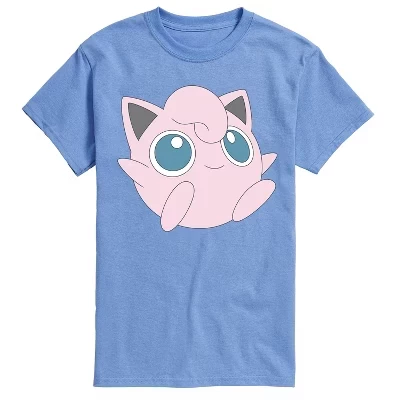 Мужская футболка Pokemon Jigglypuff с принтом, голубая