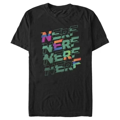Мужская футболка Nerf Gradient Glitch черного цвета