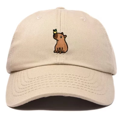Женская бейсболка DALIX Capybara хлопковая, хаки
