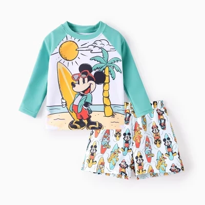 Комплекты купальников для летнего отдыха Disney Kids Boys на Гавайях зеленого цвета