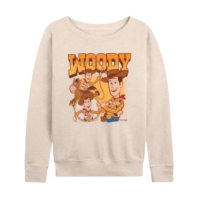 Женская легкая махровая рубашка Woody Bootleg с широким вырезом и длинным рукавом с графическим рисунком.
