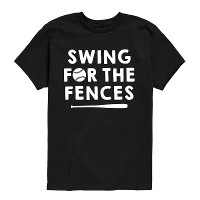 Футболка с коротким рукавом Swing For The Fences с графическим рисунком черного цвета