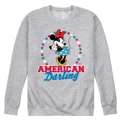 Мужская флисовая толстовка American Darling Minnie с графическим рисунком athletic heather