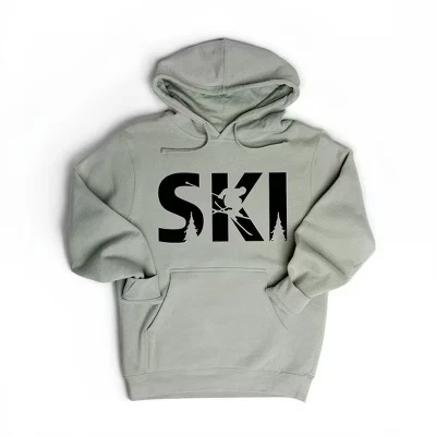 Женское худи Simply Sage Market Ski With Trees, шалфейное