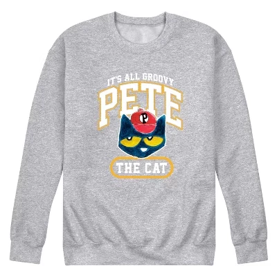 Мужская флисовая толстовка It's All Groovy Collegiate с графическим рисунком athletic heather